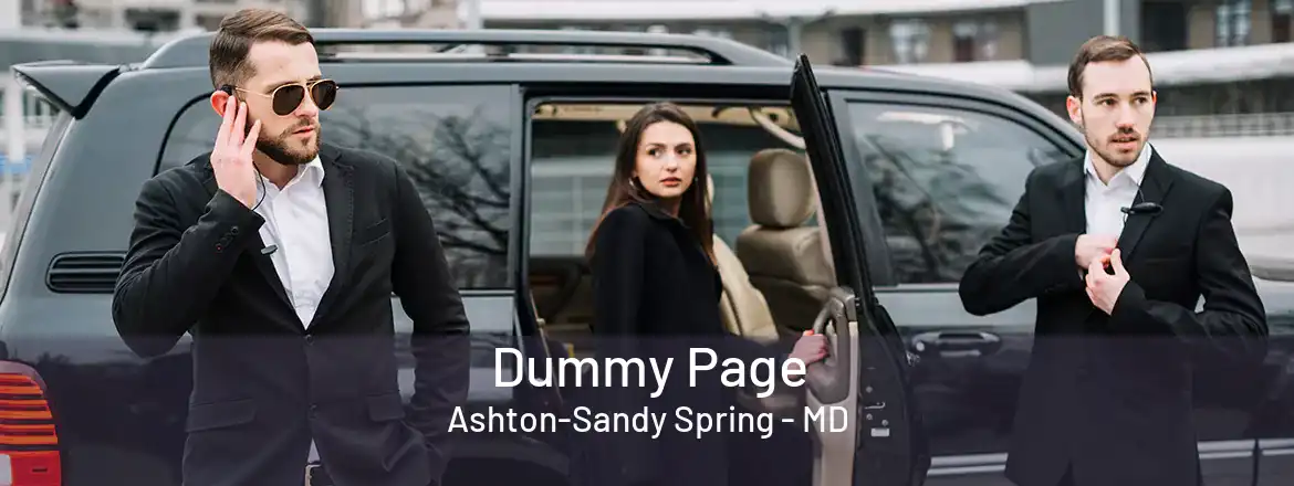  Dummy Page Ashton-Sandy Spring - MD