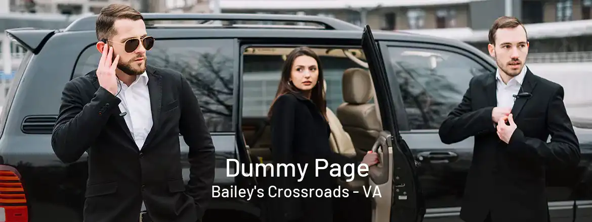  Dummy Page Bailey's Crossroads - VA