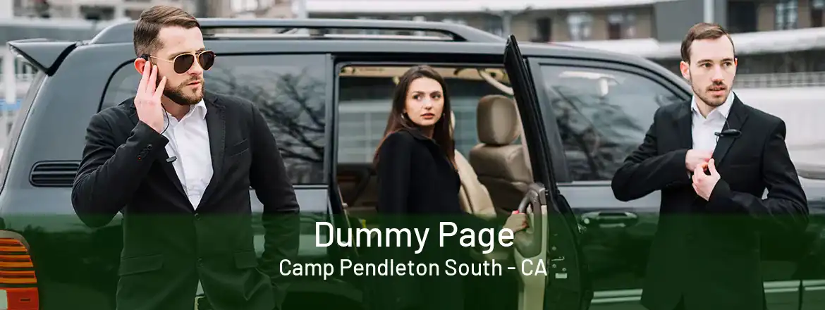  Dummy Page Camp Pendleton South - CA