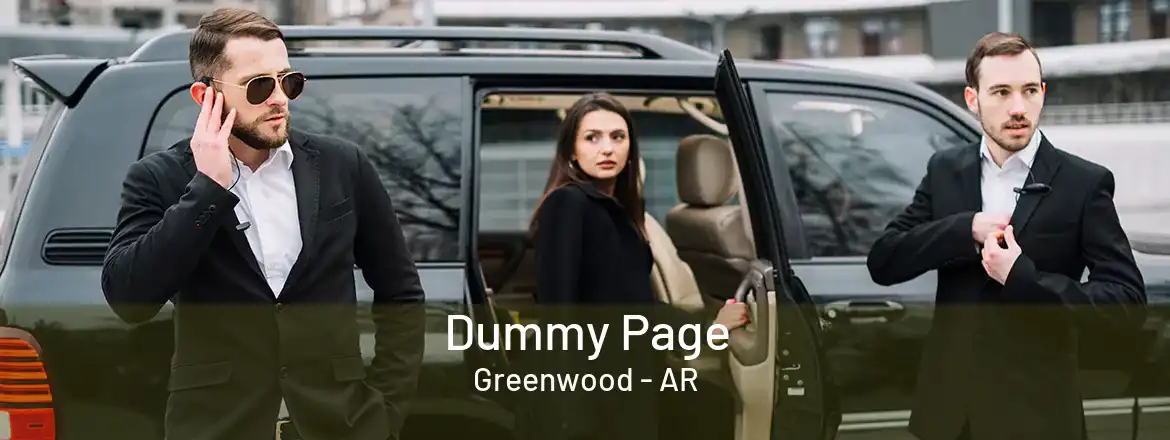  Dummy Page Greenwood - AR