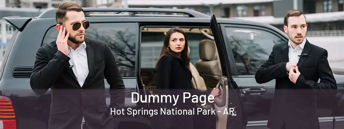  Dummy Page Hot Springs National Park - AR