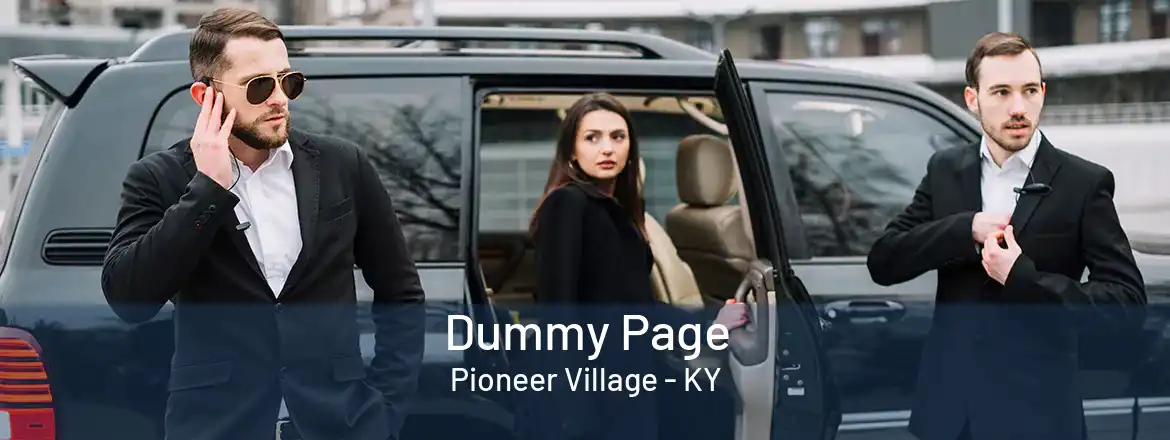  Dummy Page Pioneer Village - KY