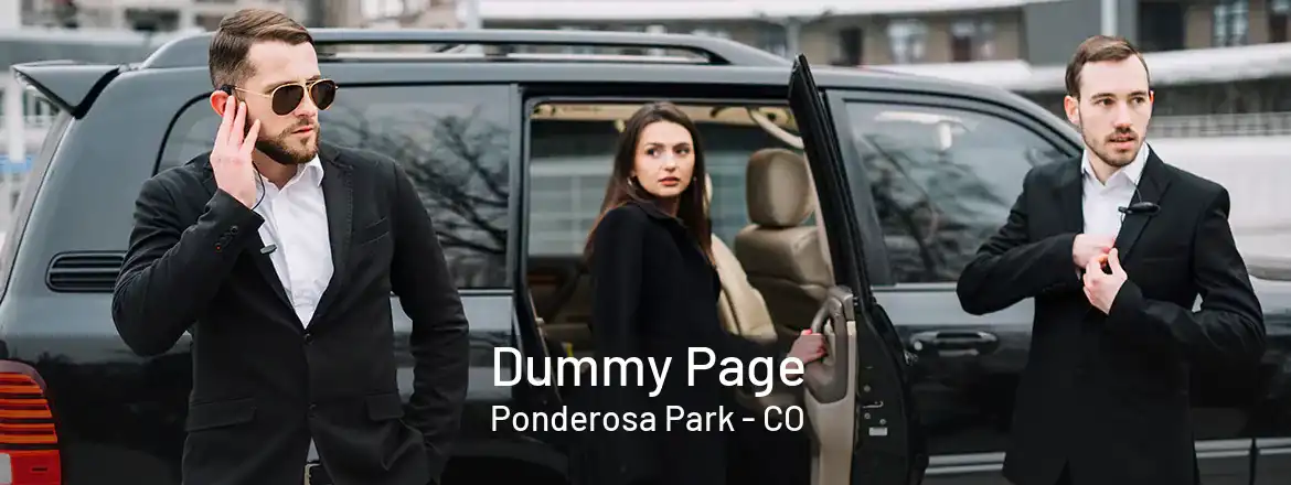  Dummy Page Ponderosa Park - CO