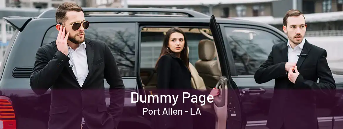  Dummy Page Port Allen - LA