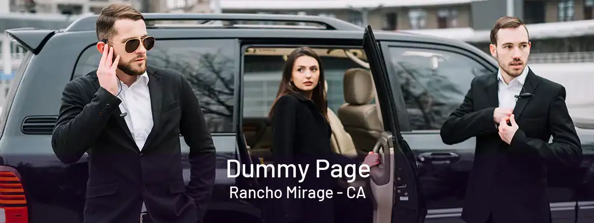  Dummy Page Rancho Mirage - CA