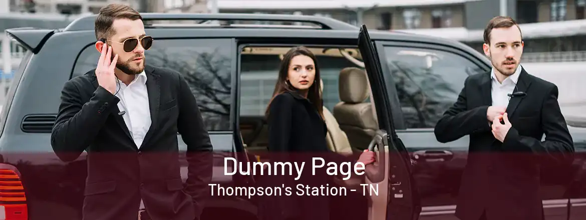  Dummy Page Thompson's Station - TN