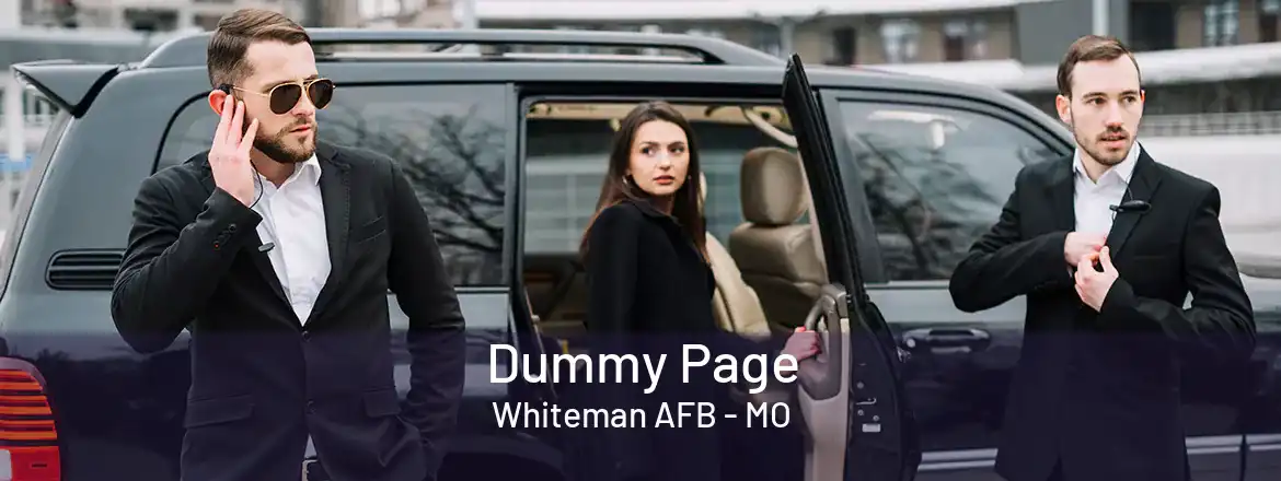  Dummy Page Whiteman AFB - MO