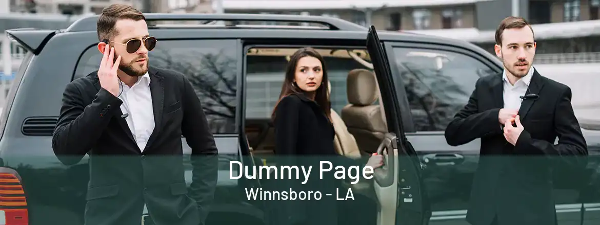  Dummy Page Winnsboro - LA